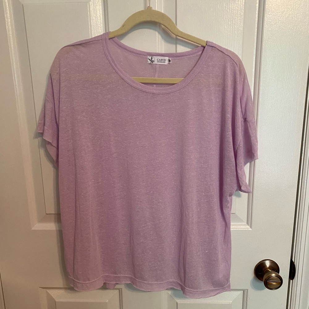 Carve Designs Lavender Short Sleeve Tee